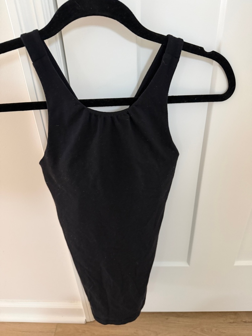 Lucy Black Sleeveless Bodysuit Tank